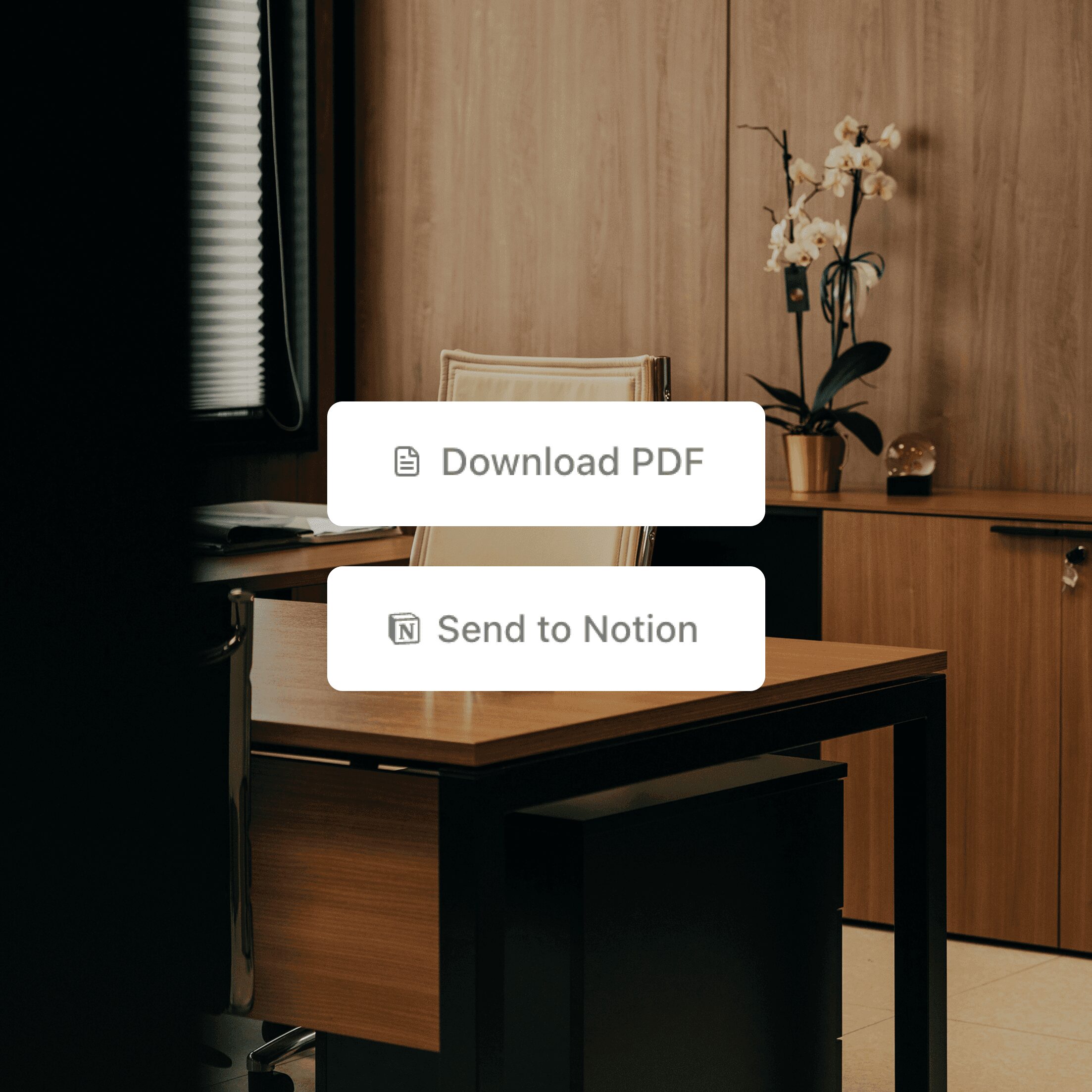 Workplace insight report in an office setting